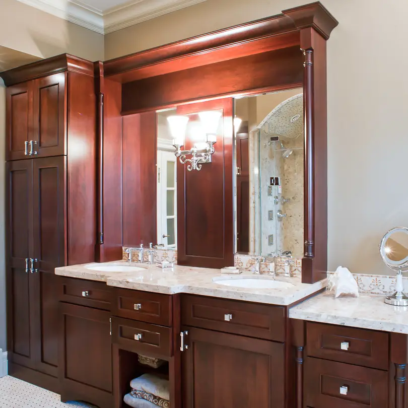 walk in shower with curbless entry and custom tile